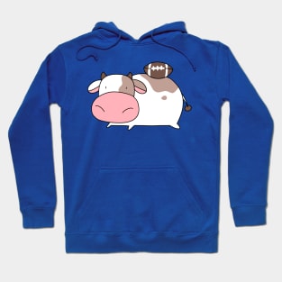 Cow and Football Hoodie